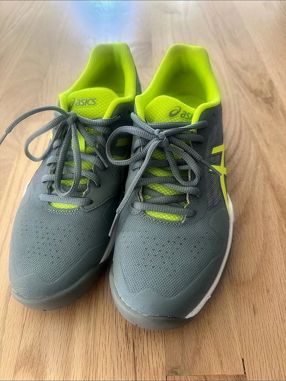 ASICS GEL-GAME 8 Gray & Green Athletic Shoes